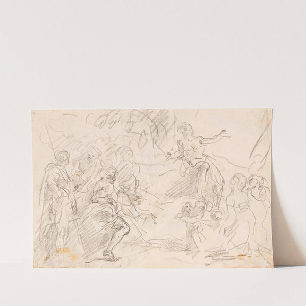 Biblical Scene (verso) by Sebastiano Ricci