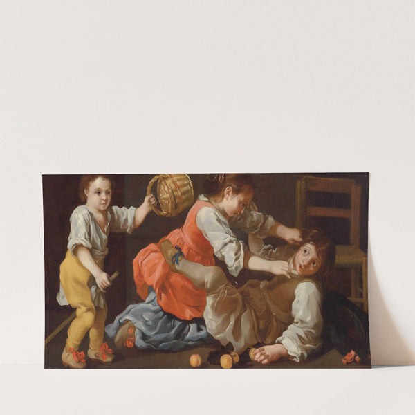 Bickering children (Allegory of sense of touch) by Bernhard Keil