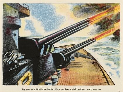 Big Guns of a British Battleship — size preview
