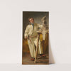 Bildhauer mit Tonbozzetto by Arthur Kampf