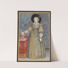 Bildnis Anna Maria Gräfin von Solms, in ganzer Figur by Friedrich Brentel