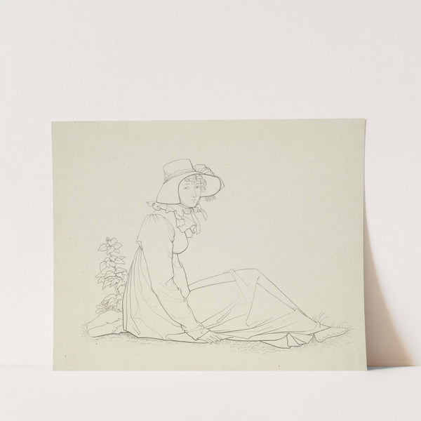 Bildnis der Elisabeth Malß, geborene Hofmann (Taunusreise) (ca 1811) by Christian Xeller