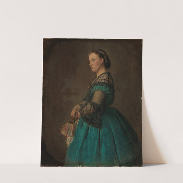 Bildnis der Frau des Künstlers, Bertha Vautier (1864) by Benjamin Vautier