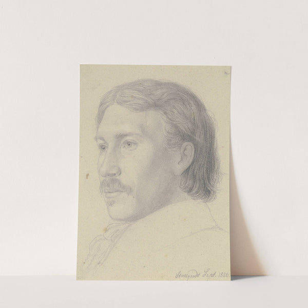 Bildnis des baltischen Malers August Pezold by Nikolaus Hoff