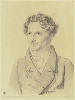 Bildnis des Komponisten und Dirigenten Francesco Morlacchi
