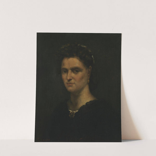 Bildnis einer Dame (ca 1855) by Gustave Courbet