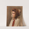 Bildnis einer Dame mit Haube in Seitenansicht by Raimund Ritter von Wichera