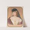 Bildnis einer Dame mit schwarzem Hut und Schleier by Emanuel Thomas Peter