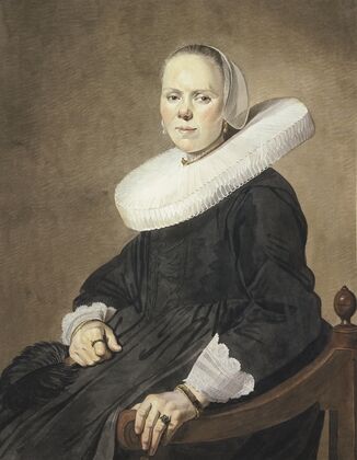 Bildnis einer Frau im Sessel
