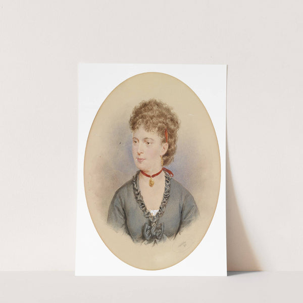 Bildnis einer jungen Frau (Tochter Nestroy) by Josef Kriehuber
