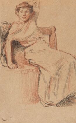 Bildnis einer sitzenden Dame (1910-20)