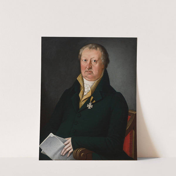 Bildnis eines Herrn mit gelber Weste by Johann Lederwasch