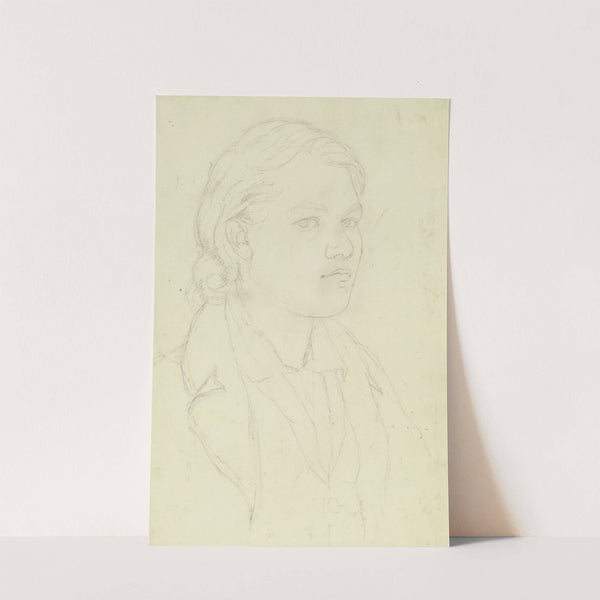 Bildnis eines Jünglings mit langen Haaren by Eugen Eduard Schäffer