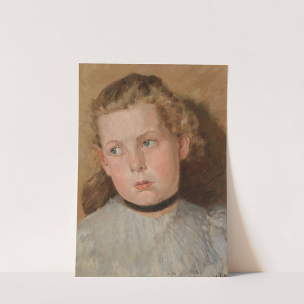 Bildnis eines Mädchens mit schwarzem Halsband by Fritz von Uhde