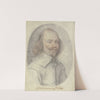 Bildnis eines Mannes mit Spitzbart und herabwallendem Haar im Oval by Johann Jakob Kornmann