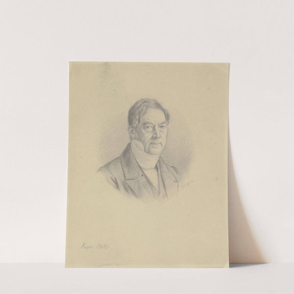 Bildnis Johann Jeremias Hoff, Vater des Künstlers by Johann Jakob Hoff