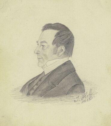 Bildnis Johann Jeremias Hoff, Vater des Künstlers