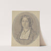 Bildnis Mathilde Hoff, Schwester des Künstlers by Johann Jakob Hoff