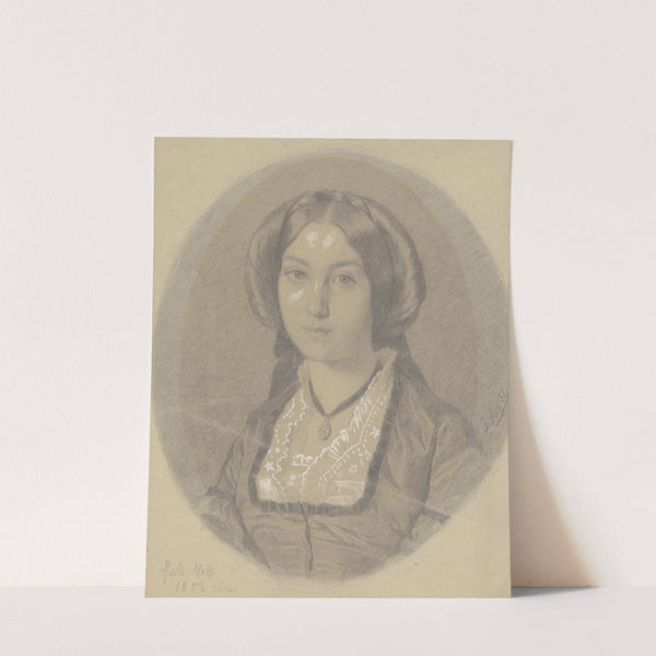 Bildnis Mathilde Hoff, Schwester des Künstlers by Johann Jakob Hoff