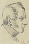 Bildnis Schmidt im Profil nach rechts