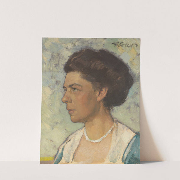 Bildnis von Olga Erler by Fritz Erler