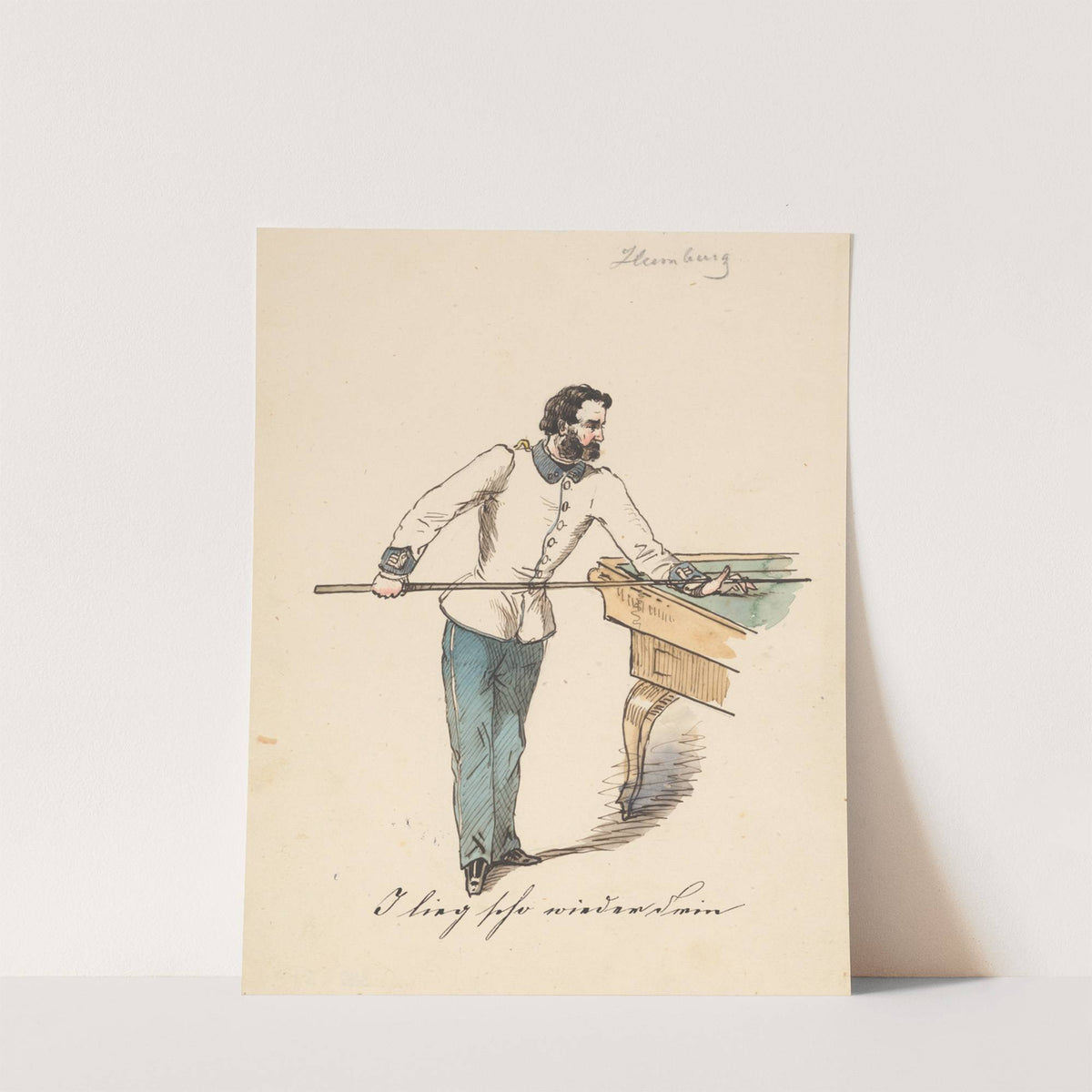 Billiard by Friedrich Carl von Scheidlin