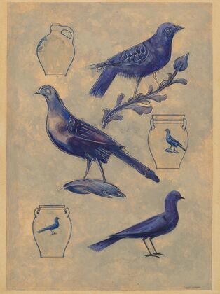 Bird Decorations for Stoneware
