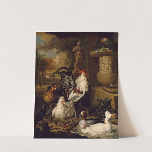 Birds with Urn in a Landscape by Dirk Valckenburg