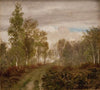 Birketræer på Læsø efter regn (1848 - 1849)
