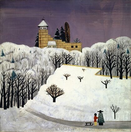 Birseck Castle In The Snow