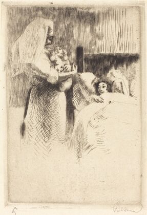 Birth Announcement for Anne-Élisabeth Besnard (Carte de naissance d’Anne-Élisabeth Besnard) (1922)