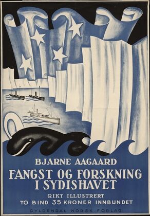Bjarne Aagaard; Fangst og forskning i Sydishave ; rikt illustrert, to bind 35 kroner innbundet (1930)