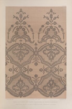 Black lace flounce, (Nottingham manufacture)