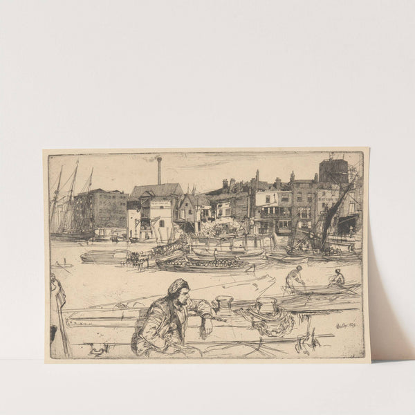 Black Lion Wharf (1859) by James Abbott McNeill Whistler