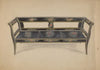 Black Painted Settee