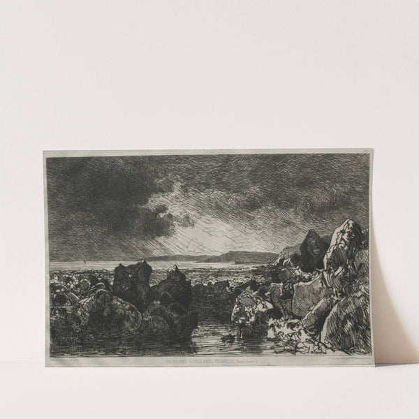 Black Rocks near Trouville (Low Tide) (1874)