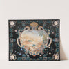 Black Scagliola Tabletop with a Landscape by Pietro Belloni