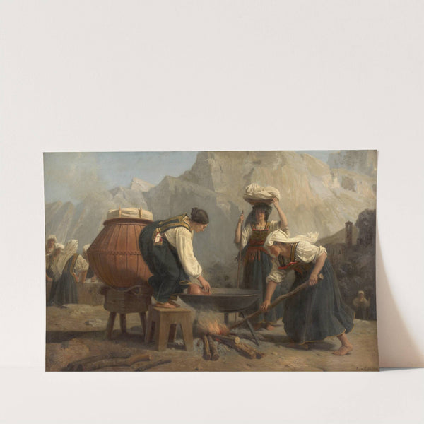 Blanchisseuses italiennes by Alfred De Curzon