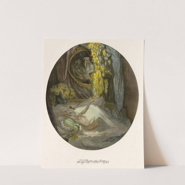 Blatt aus ‘Aus meinen Schlössern’ 9 (ca 1923) by Franz von Bayros