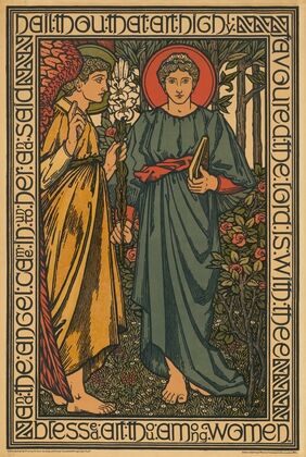 Blessed Are Thou Among Women [Annunciation to the Blessed Virgin Mary] (1893) — size preview