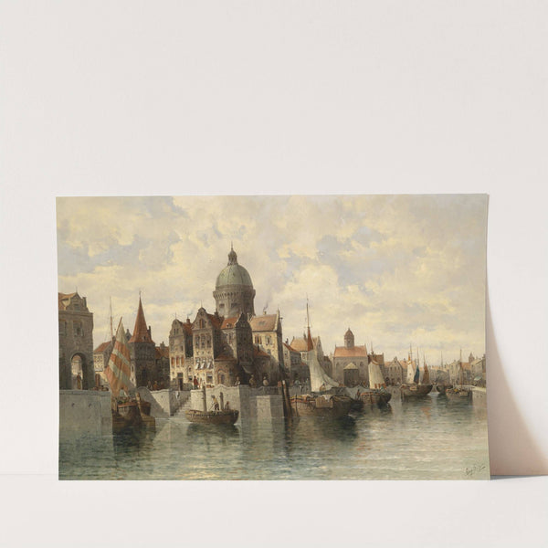 Blick auf Amsterdam by August Von Siegen
