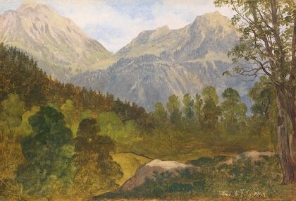 Blick auf das Hohe Brett und den Jenner am Königsee