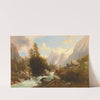 Blick auf das Wetterhorn by Josef Thoma