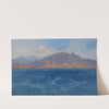 Blick auf den Parnass mit den Ruinen von Krissa by Ludwig Lange