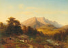 Blick Auf Den Untersberg Im Abendlicht