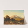 Blick Auf Den Untersberg Im Abendlicht by August Becker