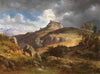 Blick auf die Burgruine von Canossa (1872)