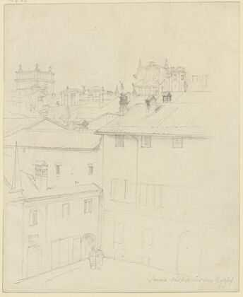 Blick auf die Dächer von Parma