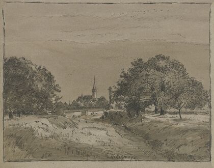Blick auf die Kirche in Oberursel
