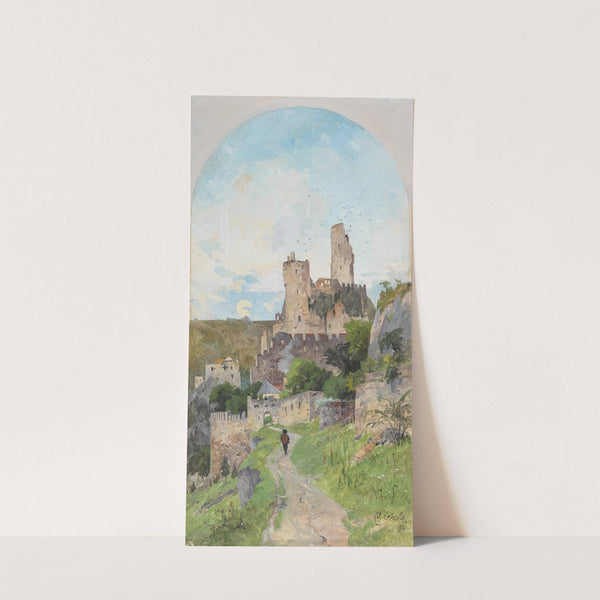 Blick auf die Ruine Dürnstein (1893) by Eduard Zetsche